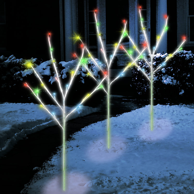 The Holiday Aisle 60 Light LED Twig Tree Pathmarkers Christmas